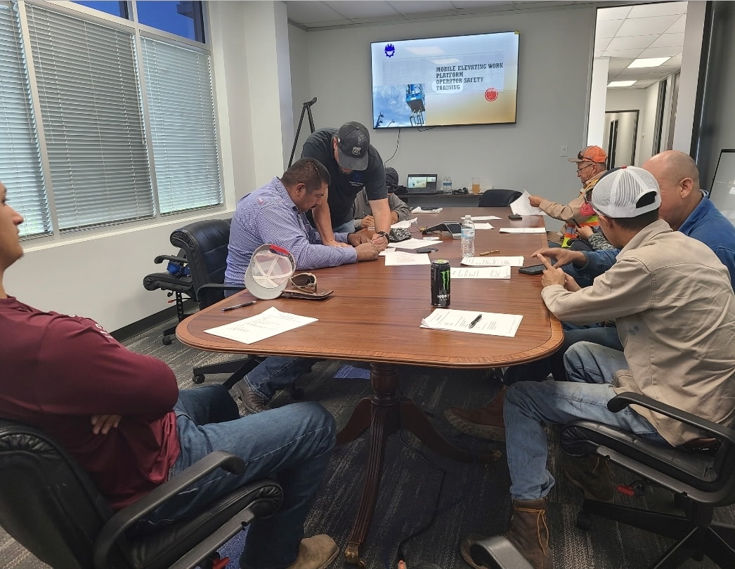 MEWP operator safety course with hands-on paperwork review